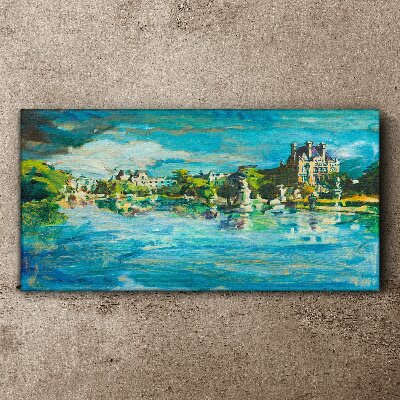 Obraz Canvas Zalew w blasku słońca