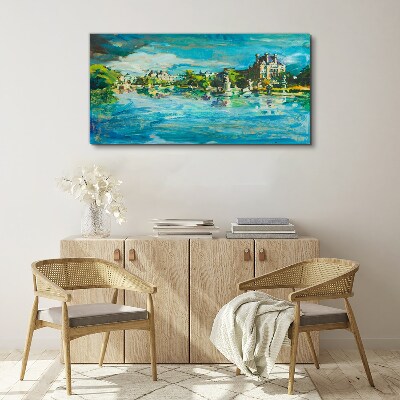 Obraz Canvas Zalew w blasku słońca