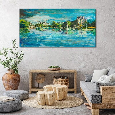 Obraz Canvas Zalew w blasku słońca
