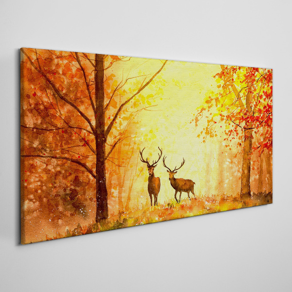 Obraz Canvas Jesienne spotkanie jeleni