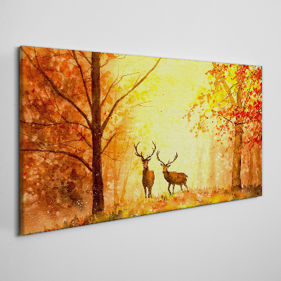 Obraz Canvas Jesienne spotkanie jeleni