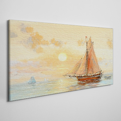 Obraz Canvas Spokojny poranek na morzu
