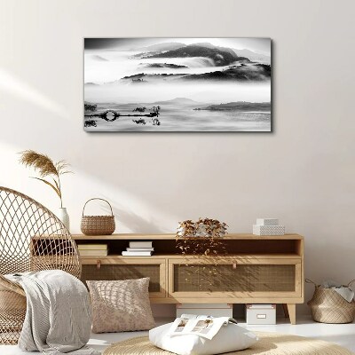 Obraz Canvas Mglista panorama górska