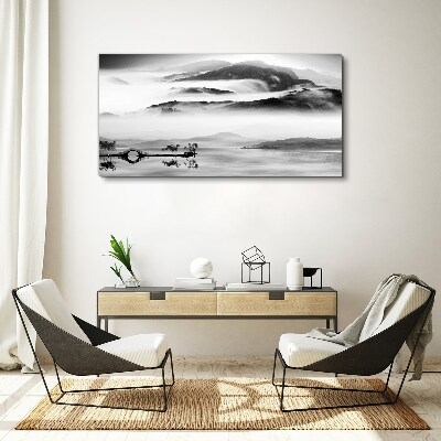 Obraz Canvas Mglista panorama górska