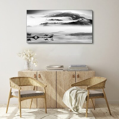 Obraz Canvas Mglista panorama górska