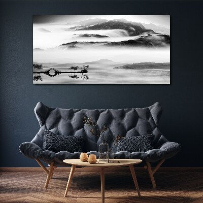 Obraz Canvas Mglista panorama górska