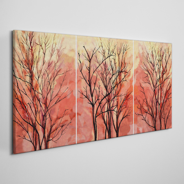 Obraz Canvas Jesienne drzewa w pastelowych barwach