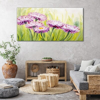 Obraz Canvas kwiaty rośliny trawa