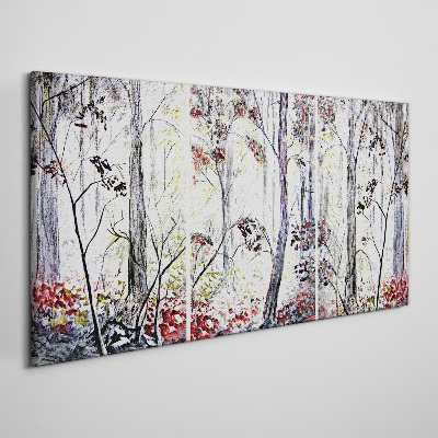 Obraz Canvas Leśna mgła