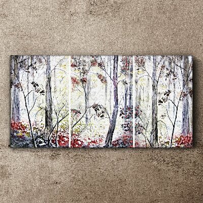 Obraz Canvas Leśna mgła