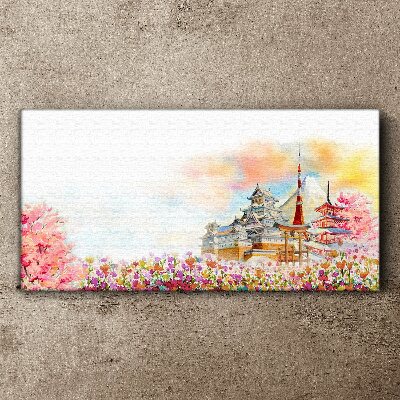 Obraz Canvas Japoński krajobraz wiosenny