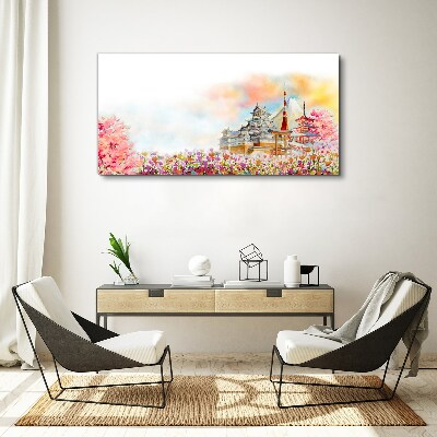 Obraz Canvas Japoński krajobraz wiosenny