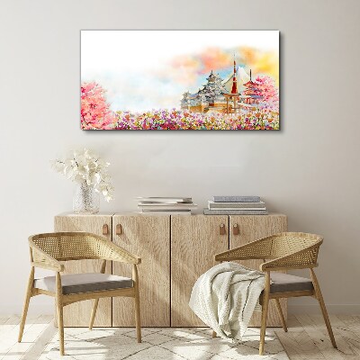 Obraz Canvas Japoński krajobraz wiosenny