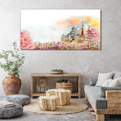 Obraz Canvas Japoński krajobraz wiosenny