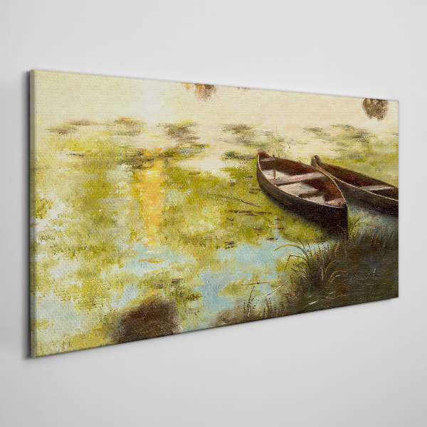 Obraz Canvas Spokojny poranek nad jeziorem