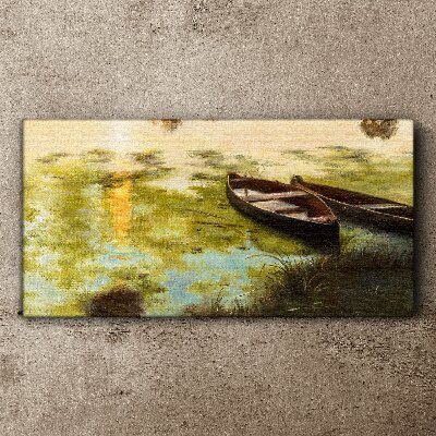 Obraz Canvas Nowoczesny łódź woda