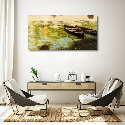 Obraz Canvas Nowoczesny łódź woda
