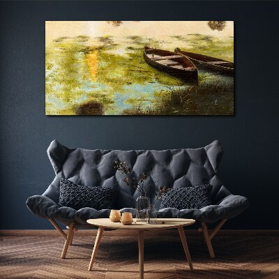 Obraz Canvas Spokojny poranek nad jeziorem