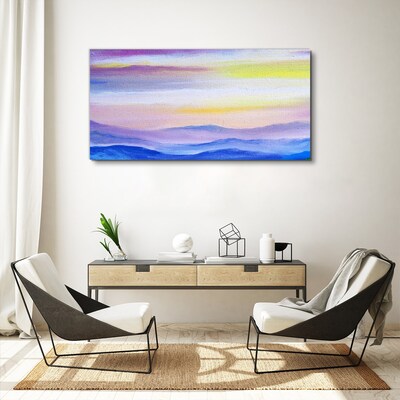 Obraz Canvas Poranny pejzaż w pastelowych odcieniach