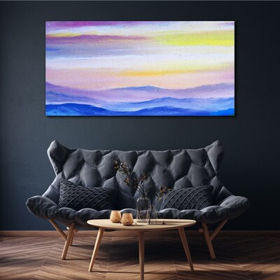 Obraz Canvas Poranny pejzaż w pastelowych odcieniach