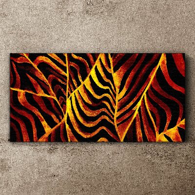 Obraz Canvas Złote liście w ogniu