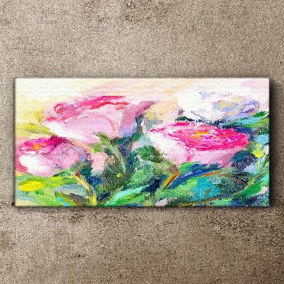 Obraz Canvas malarstwo kwiaty