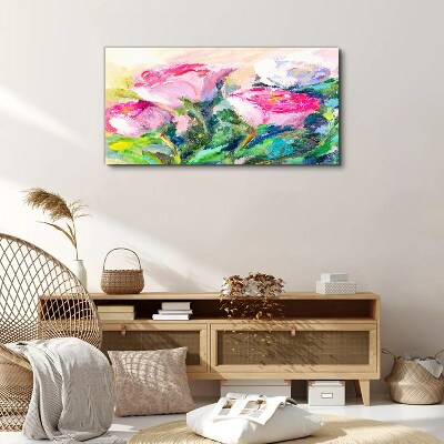 Obraz Canvas Kwiatowa kompozycja w pastelowych odcieniach