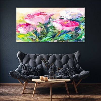 Obraz Canvas Kwiatowa kompozycja w pastelowych odcieniach