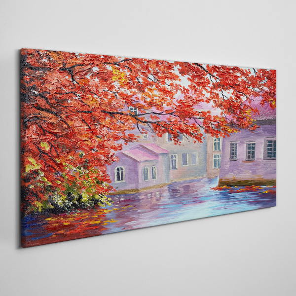 Obraz Canvas Jesienne refleksy na wodzie