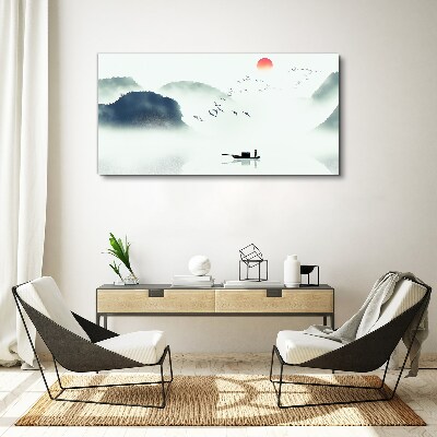 Obraz Canvas Spokojny poranek nad jeziorem