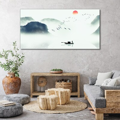 Obraz Canvas Spokojny poranek nad jeziorem