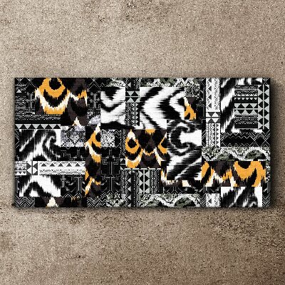 Obraz Canvas Abstrakcyjne wzory w monochromatycznych odcieniach