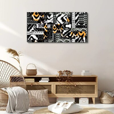 Obraz Canvas Abstrakcyjne wzory w monochromatycznych odcieniach
