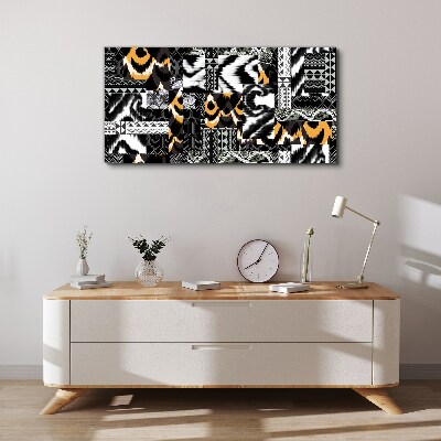 Obraz Canvas Abstrakcyjne wzory w monochromatycznych odcieniach