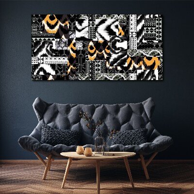 Obraz Canvas Abstrakcyjne wzory w monochromatycznych odcieniach