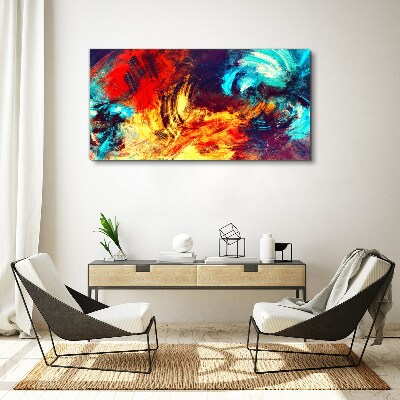 Obraz Canvas Ekspresyjny taniec kolorów