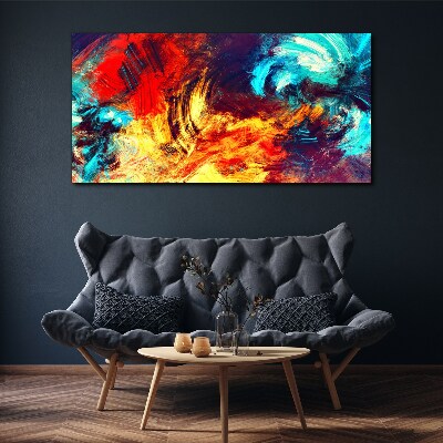 Obraz Canvas Ekspresyjny taniec kolorów
