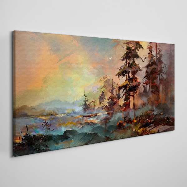 Obraz Canvas Tajemniczy krajobraz górski