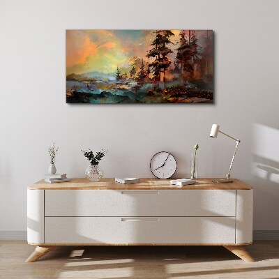 Obraz Canvas Tajemniczy krajobraz górski