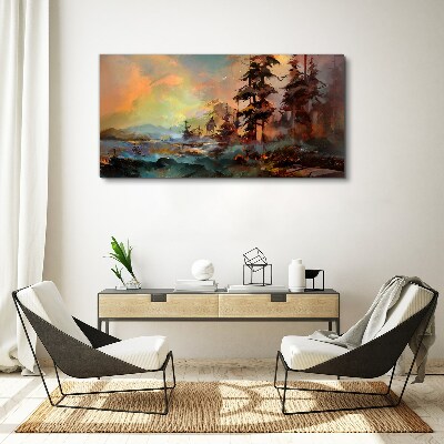 Obraz Canvas Tajemniczy krajobraz górski