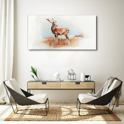 Obraz Canvas Jeleń na tle łąki