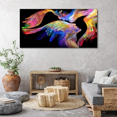 Obraz Canvas Kolorowe połączenie dusz
