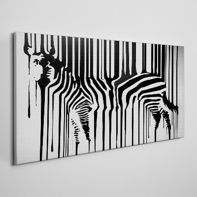 Obraz Canvas Zniekształcone oblicza w czerni i bieli