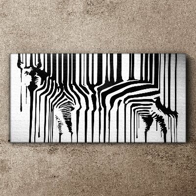 Obraz Canvas Zniekształcone oblicza w czerni i bieli