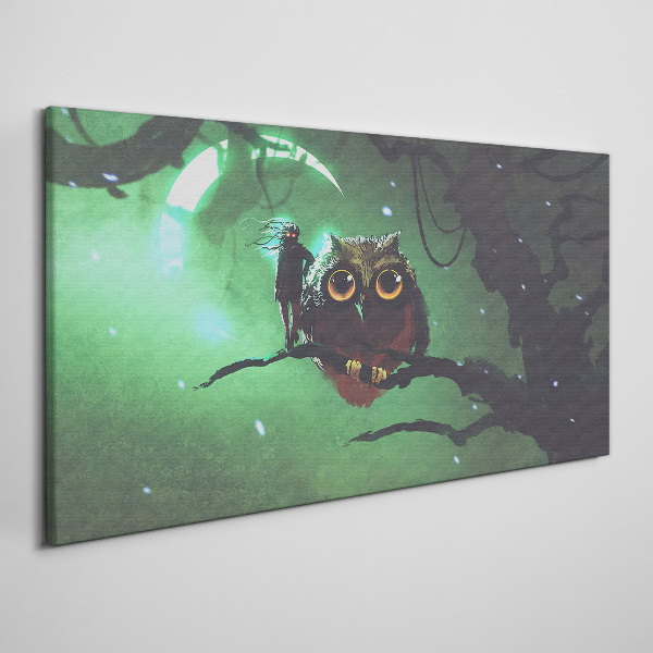 Obraz Canvas Zielona nocna mowa