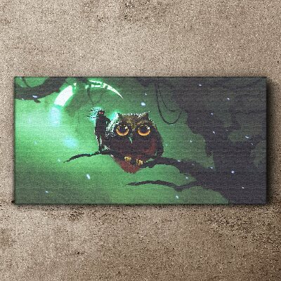 Obraz Canvas Zielona nocna mowa