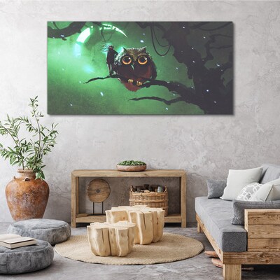 Obraz Canvas Zielona nocna mowa