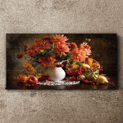 Obraz na Płótnie Malarstwo kwiaty owoce