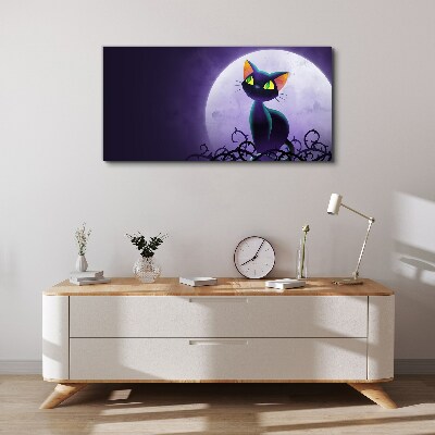 Obraz Canvas Koty w blasku księżyca