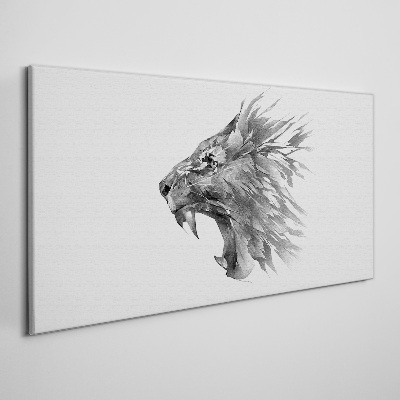 Obraz na Płótnie Rysunek zwierzę lew